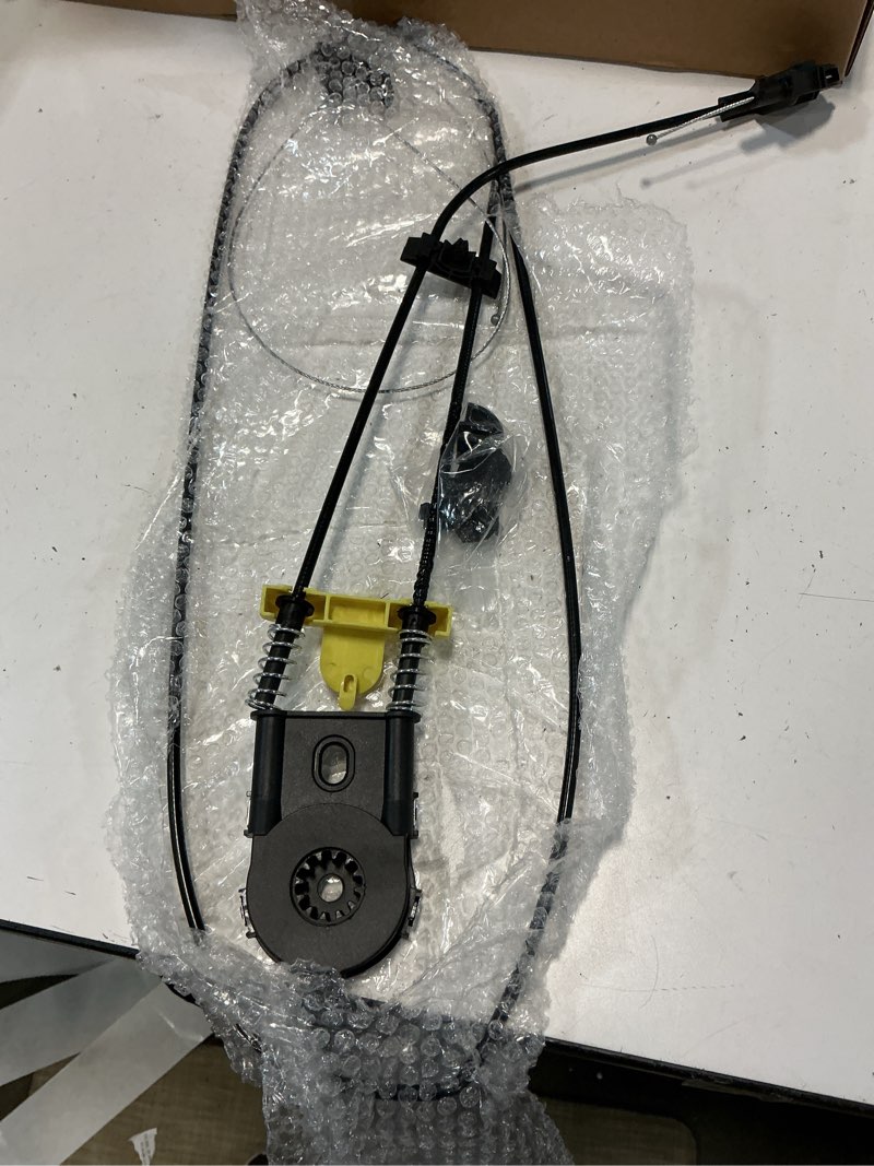 Condition photo showing As Is for 25980205 rear sliding widow regulator without motor compatible with chevy & gmc - 2007-2014 silverado 1500 2500 hd 3500 hd/sierra 1500 2500 hd 3500 hd