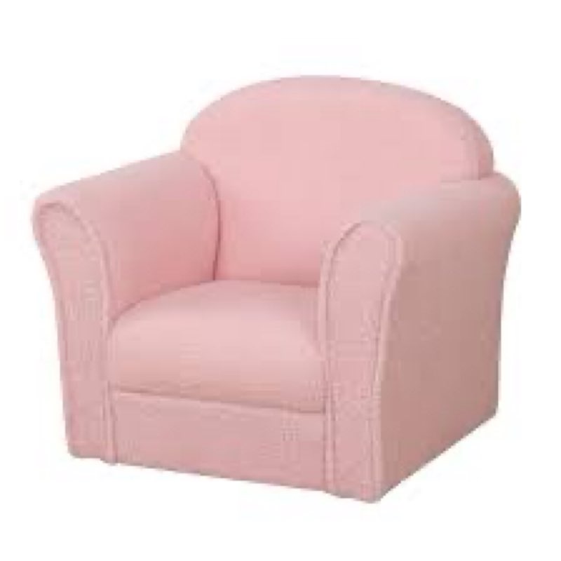 AFBKSS&BB Children Sofa, Kids Armrest Chair, Sturdy Wood Construction Kids Furniture, Children Chair Couch for Preschool Children, Lightweight Toddler Sofa Chair, Teddy Velvet-Pink