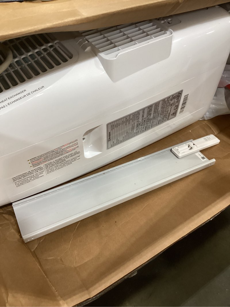 Condition photo showing As Is for westinghouse 14,000 btu air conditioner portable for rooms up to 700 square feet, portable ac with home dehumidifier, smart app, 3-speed fan, programmable timer, remote control, window kit, white 14,000 btu with smart app