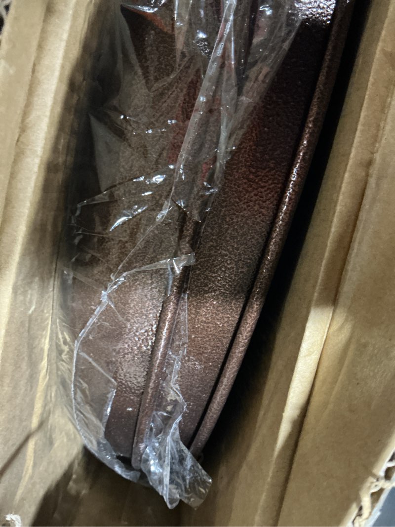 Condition photo showing As Is for 2 Pack 16" Heavy Duty Plant Dolly with Wheels, 320lbs Metal Rolling Plant Stand with Casters, Round Wheeled Planter Caddy Roller Base Carry Potted Tree Flower Pot for Indoor Outdoor Garden, Bronze 16" Bronze 2pc