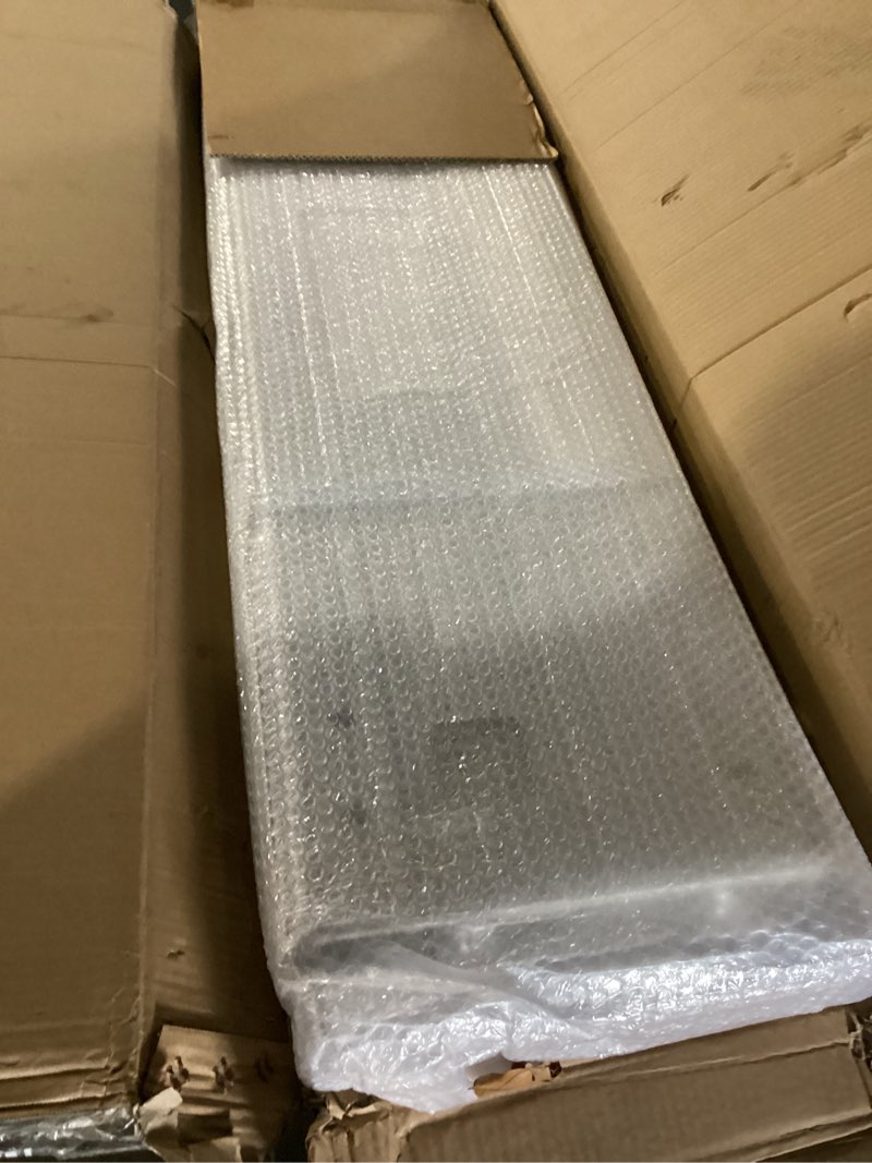 Condition photo showing New/Like New for almuloo front bumper assembly compatible with 2004-present kenworth t880 t800 steel w/tow hole chrome silvery 3pcs