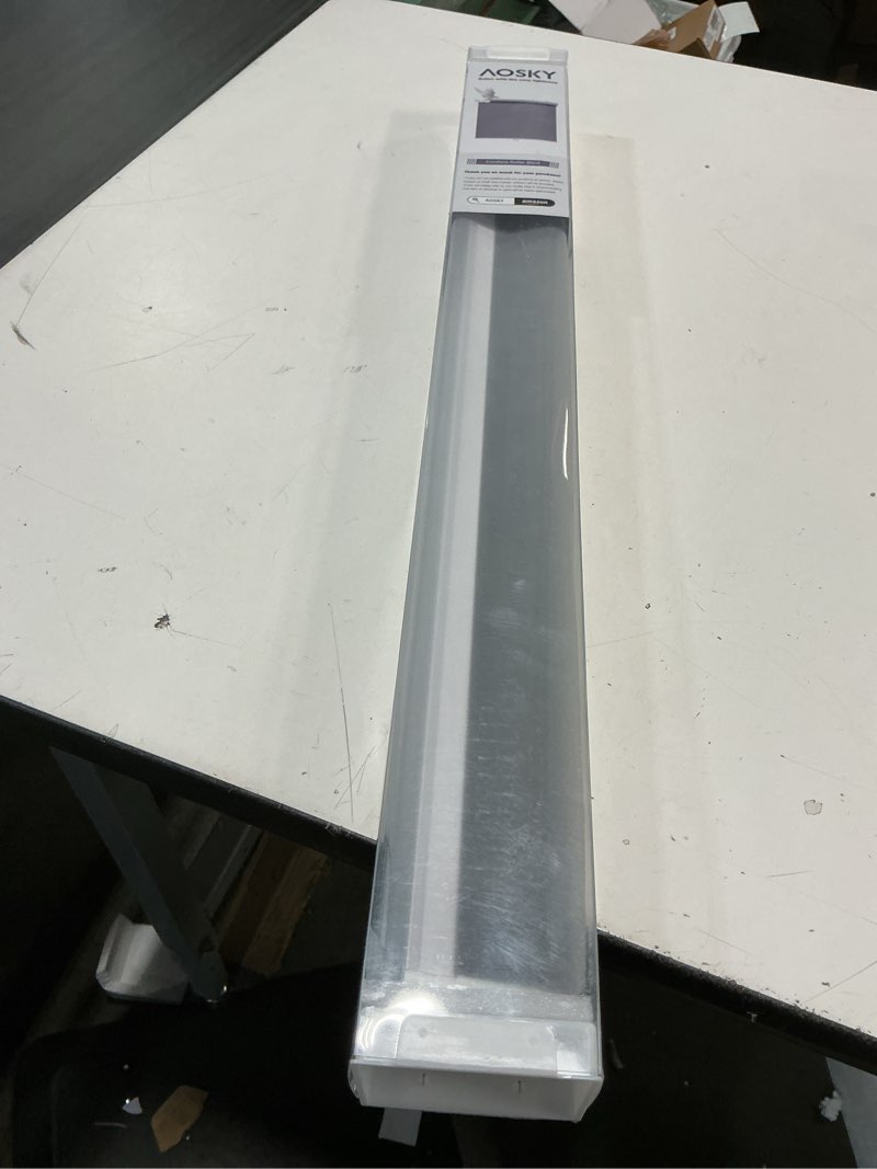 Condition photo showing New/Like New for AOSKY Cordless Roller Shades Blackout Blinds for Windows Room Darkening Rolled Up Shades with Spring System, UV Protection Window Shades Door Blinds for Home and Office (23" W x 72" H, Black) 23"W x 72"H Black