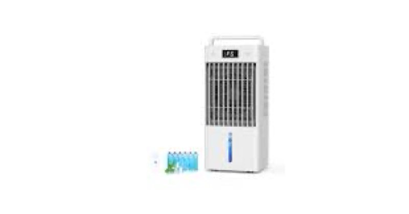 Windowless Portable Air Conditioners, 2025 New 3-IN-1 Evaporative Air Cooler with Display, with 6 Sp