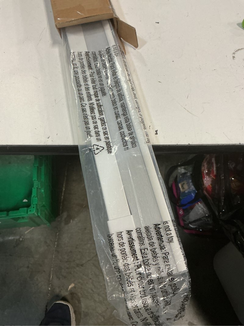 Condition photo showing New/Like New for lazblinds cordless cellular shades, no tools no drill blackout honeycomb shades pleated blinds for windows, 45'' w x 48'' h, silver white blackout-silver white 45'' w x 48'' h