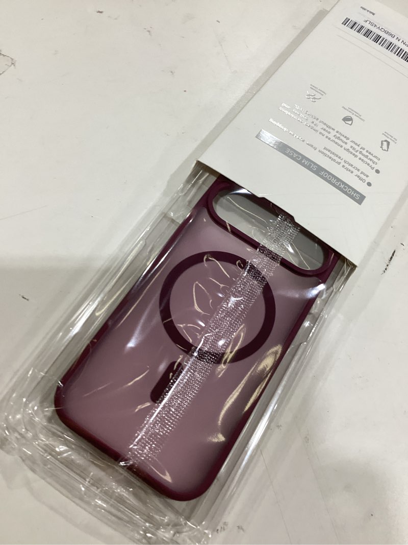 Condition photo showing New/Like New for SPIDERCASE Magnetic for Google Pixel 10/Pixel 10 Pro Case, Military Grade Drop Protection Slim Translucent Matte Shockproof Anti-Fingerprint Phone Case for Pixel 10/10 Pro, Wine Red Wine Red Pixel 10/10 Pro