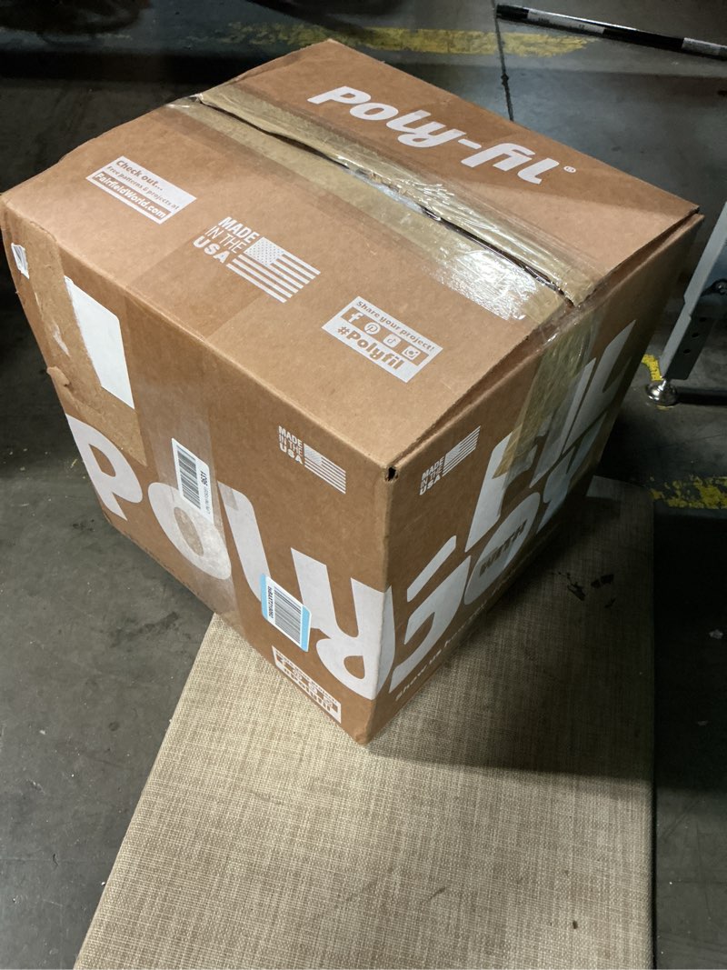 Condition photo showing New/Like New for fairfield the original poly-fil, premium polyester fiber fill, soft pillow stuffing, stuffing for stuffed animals, toys, cloud decorations, and more, machine-washable poly-fil fiber fill, 5 lbs. box 5 lb white