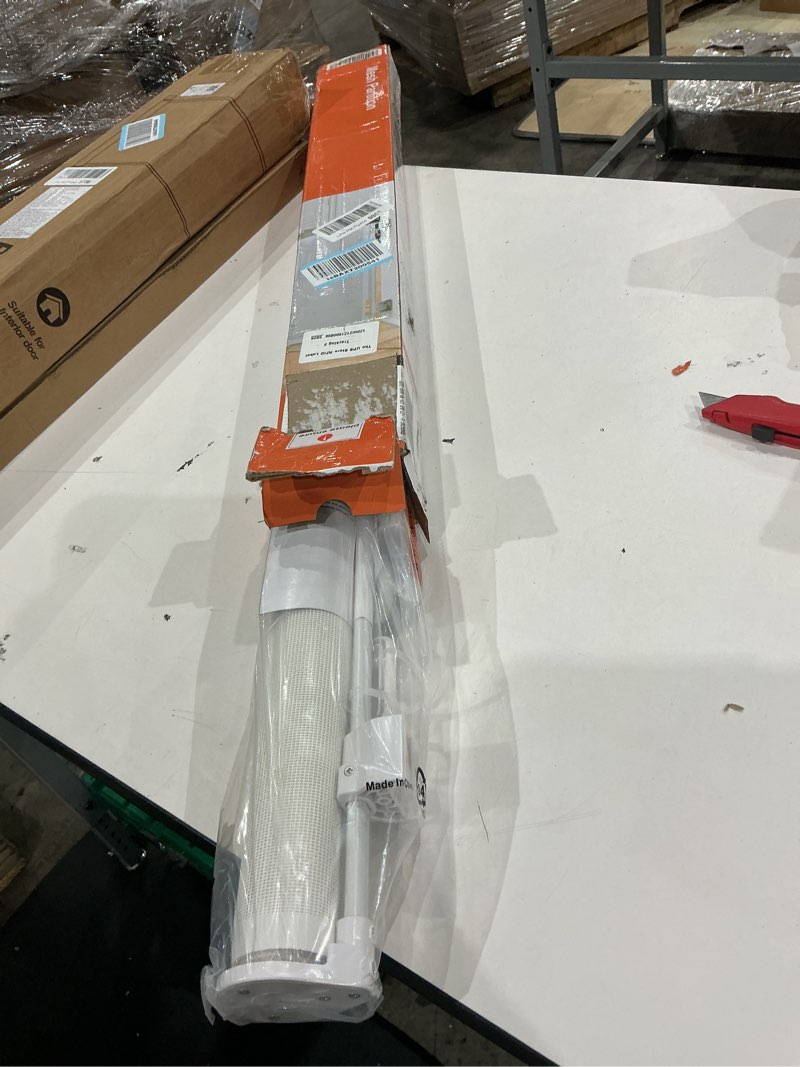 Condition photo showing Good Condition for reinforced 60" wide retractable baby gate with reinforced rods, 5 ft retractable dog gate indoor/outdoor baby gate retractable gate - bottom anti-escape, white white (33" tall x 60" wide)