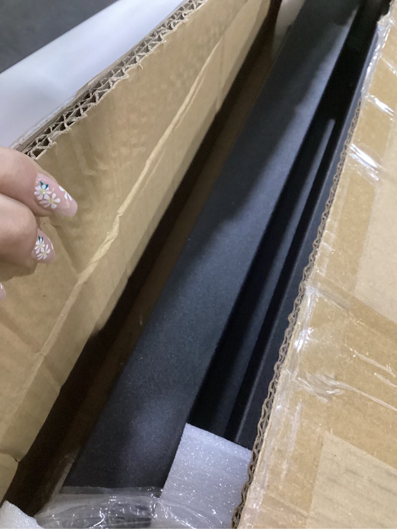 Condition photo showing Good Condition for VEVOR Outdoor Handrails for Steps, 2-3 Step Stair Rail Kit, Black Square Tube with Horizontal Bar, Carbon Steel Support Rails for Seniors, Concrete & Deck Stairs, Easy Installation