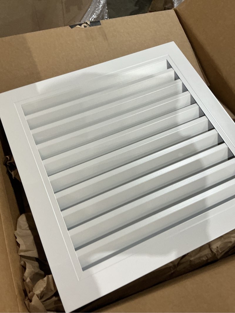 Condition photo showing Good Condition for vertical surface mount pvc gable vent: functional with bri
