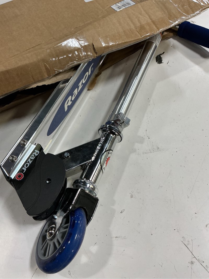 Condition photo showing Good Condition for razor a kick scooter for kids - lightweight, foldable, aluminum frame, and adjustable handlebars blue