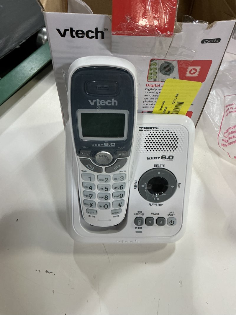 Condition photo showing Good Condition for vtech cs6124 dect 6.0 cordless phone with answering system and caller id/call waiting, white