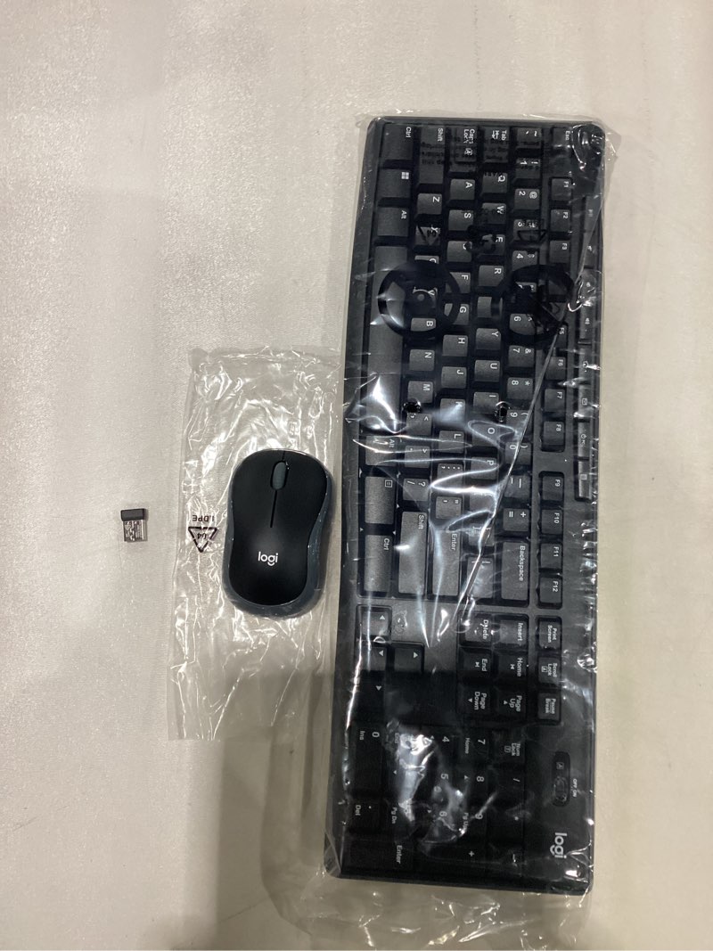 Condition photo showing New/Like New for Logitech MK270 Wireless Keyboard and Mouse Combo for Windows, 2.4 GHz, 8 Multimedia Keys, PC, Laptop, Wireless Keyboard Compact Mouse Combo - Black Black 1 Pack Combo