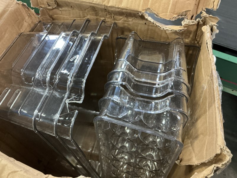 Condition photo showing As Is for Sorbus Fridge Organizer Bins – Set of 8 Refrigerator Organizers and Storage Containers, Stackable Freezer Bins and House Essentials for New Home, BPA-Free Pantry Drawer Organizers 8 Pack