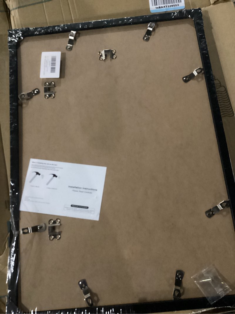Condition photo showing New/Like New for 15x21.25 Puzzles Frame Black, Wall Hanging 15 x 21.25 Picture Frame for 15 by 21.25 Poster Photo Canvas Picture Puzzles with Shatter Resistant Plexiglass, Black Black 15x21.25 inch