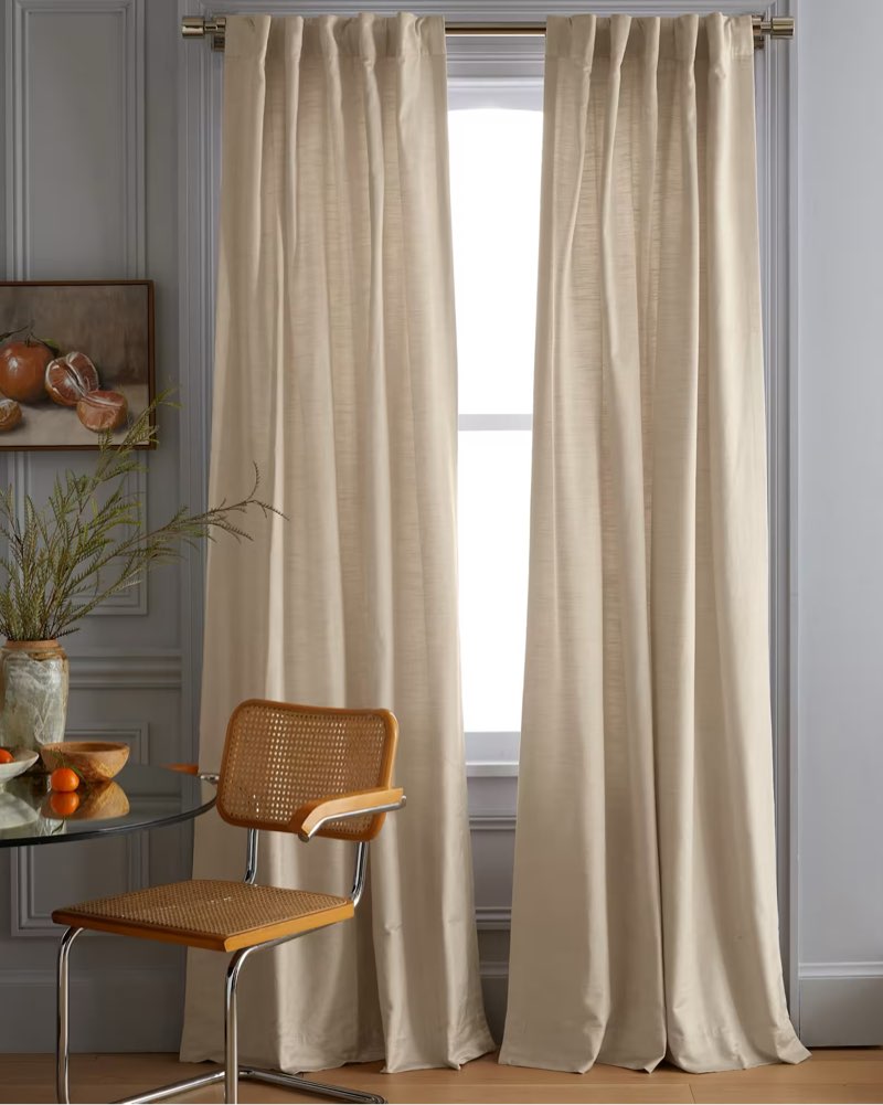 luster velvet curtain champagne 48in x 108in 