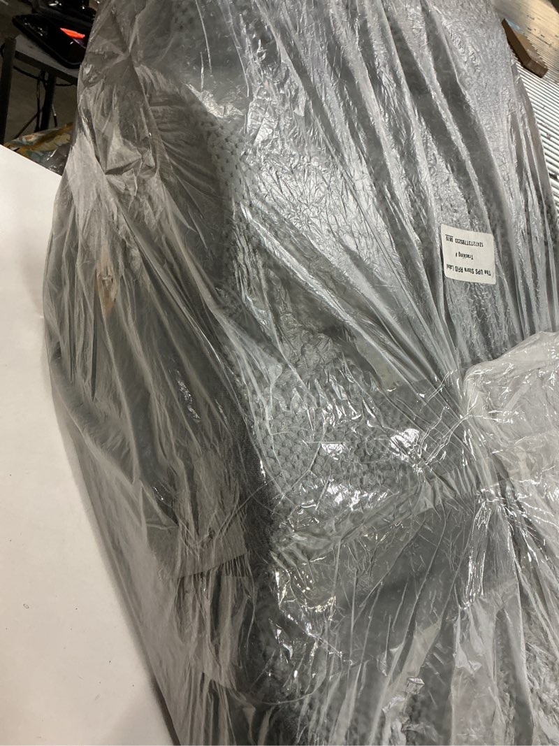 Condition photo showing As Is for IFNOW Dog Stairs for Small Medium Dogs and Cats 19.7" H, 5-Step Studry Dog Steps for Bed, Couch, High Density Foam Pet Stairs for Dogs to Get on Bed, Non-Slip Balanced Curved Indoor Pet Ramp, Grey 5-Step 19.7''H