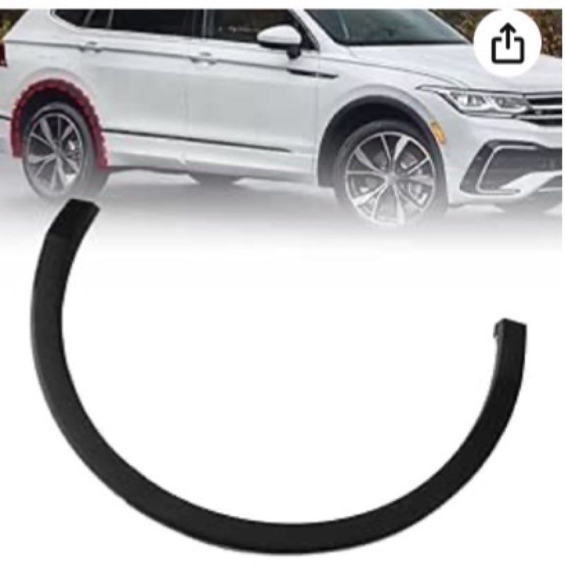 Sekeseauto Fender Molding Trim Rear Passenger Side Compatible with Volkswagen Tiguan 2018 2019 2020