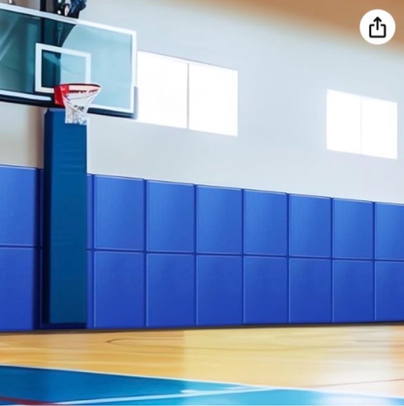 Liliful 1 Pcs Gym Wall Padding Protection Wall Pad Durable Waterproof Gym Basketball Court Protector
