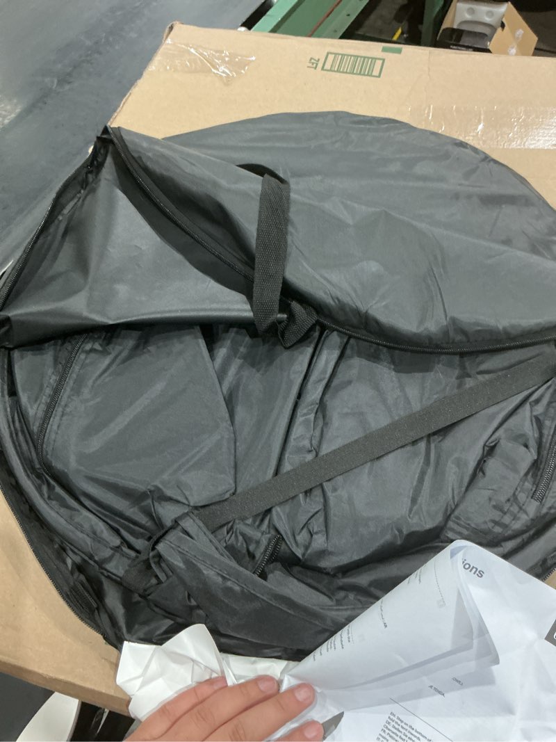 Condition photo showing As Is for unknonwn size )))))wolfwise pop up shower tent for camping essentials, portable instant changing tent with ventilation window & carry bag, privacy dressing room bathroom toilet for beach, outdoor