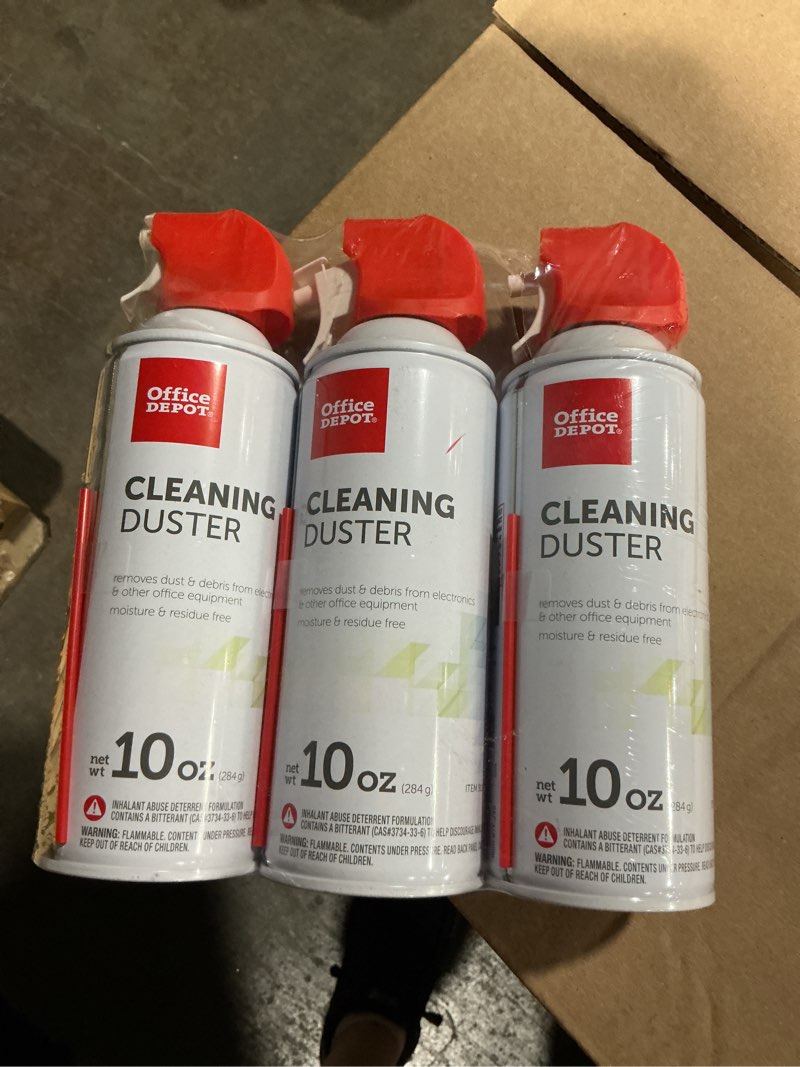 Condition photo showing Good Condition for office depot cleaning duster  10 oz.  pack of 3  od101523