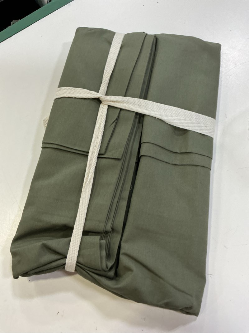 Condition photo showing Good Condition for organic crisp percale pillowcase set, standard, dusty olive