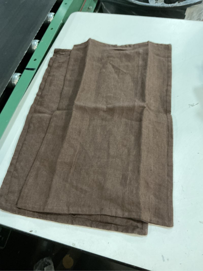 Condition photo showing Good Condition for quince european linen flange edge pillow cover (set of 2)espreso 12x20 