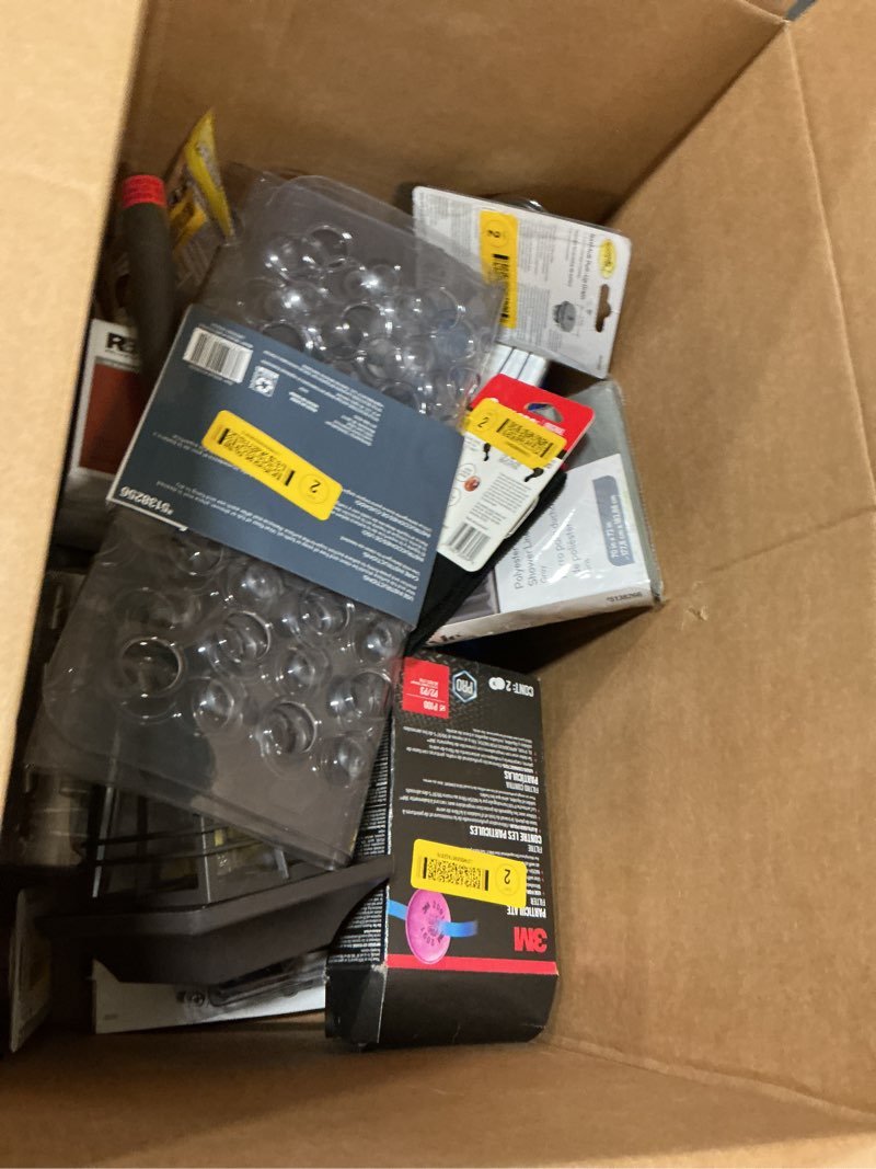 Condition photo showing As Is for Assorted Home Improvement Lot (Small Tools, Screw, Home Accessories, etc.)