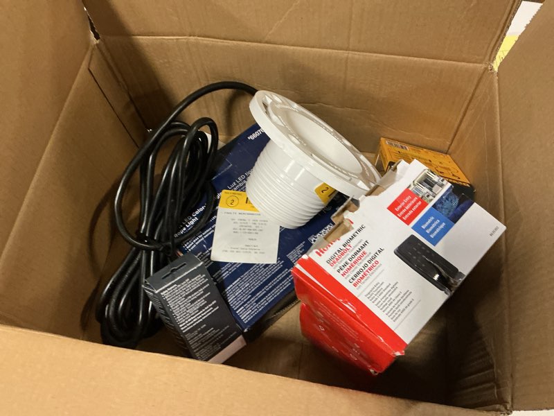 Condition photo showing As Is for Mixture of small miscellaneous loose tools, screws, latches, home repair accessories