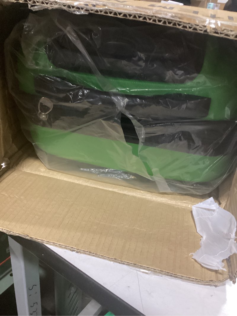 Condition photo showing Good Condition for Rockland Melbourne Hardside Expandable Spinner Wheel Luggage, Green, Carry-On 20-Inch