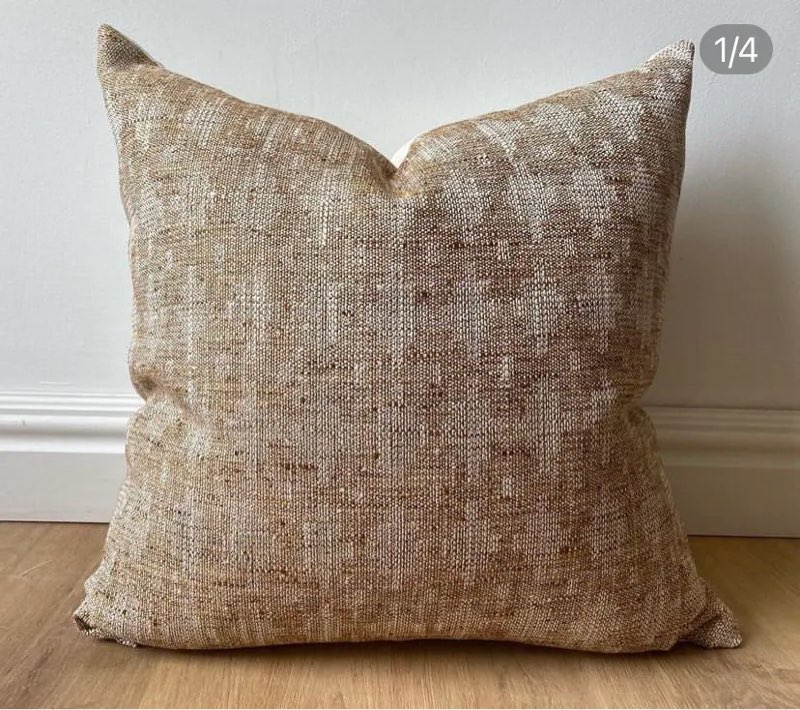 Natural Sheepskin Accent Pillow Cover, 20x20, Dark Brown