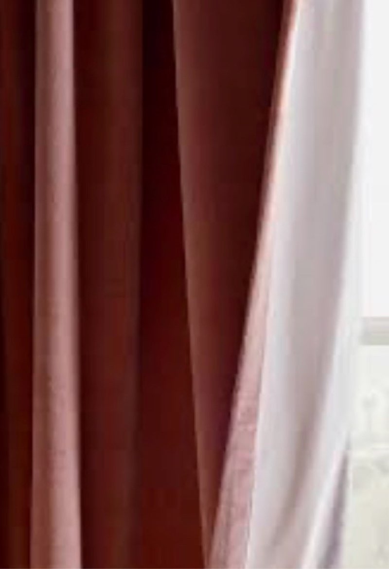 Cotton Velvet Curtain 48”x84”