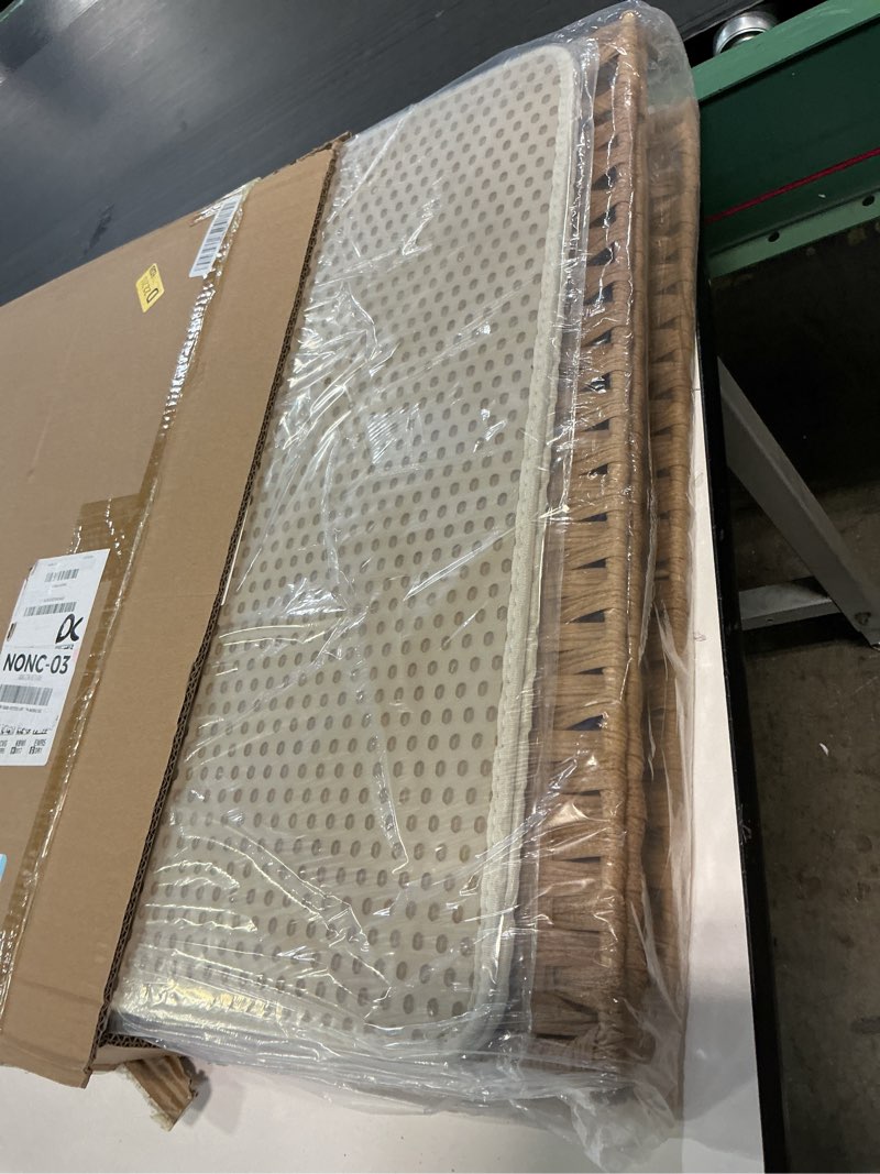 Condition photo showing Good Condition for LUCKITTY Handwoven Rattan Cat Litter Box Enclosure for Large Litter Box, Includes 1 Litter Mat & 2 S-Hook Attachments, Furniture-Grade Hidden House for Living Room, Bedroom, 24.6"x24"x19.88", Natural