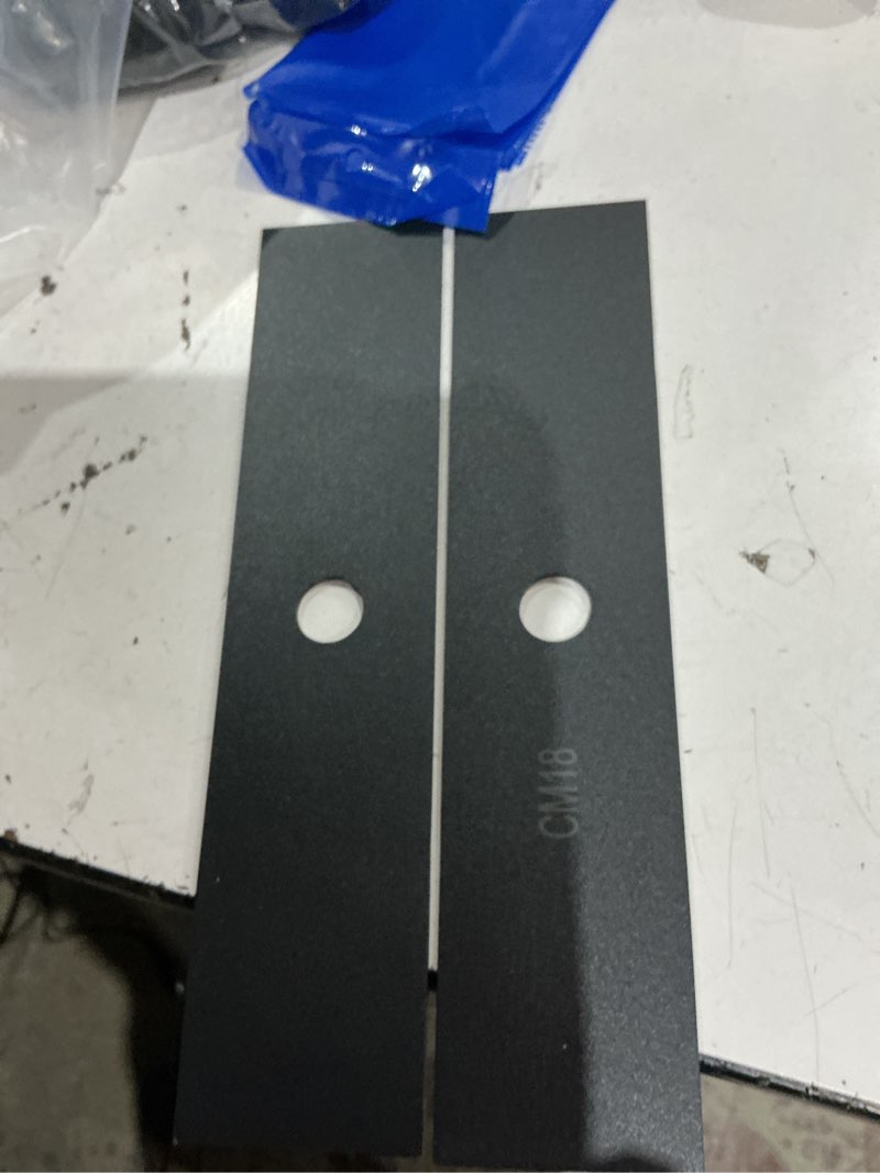 Condition photo showing Good Condition for 2 pack 781-0748-0637 5/8" center hole replacement blade compatible with mtd troy-bilt 781-0748 981-0748 40-009 490-105-m017, tb554, teb515