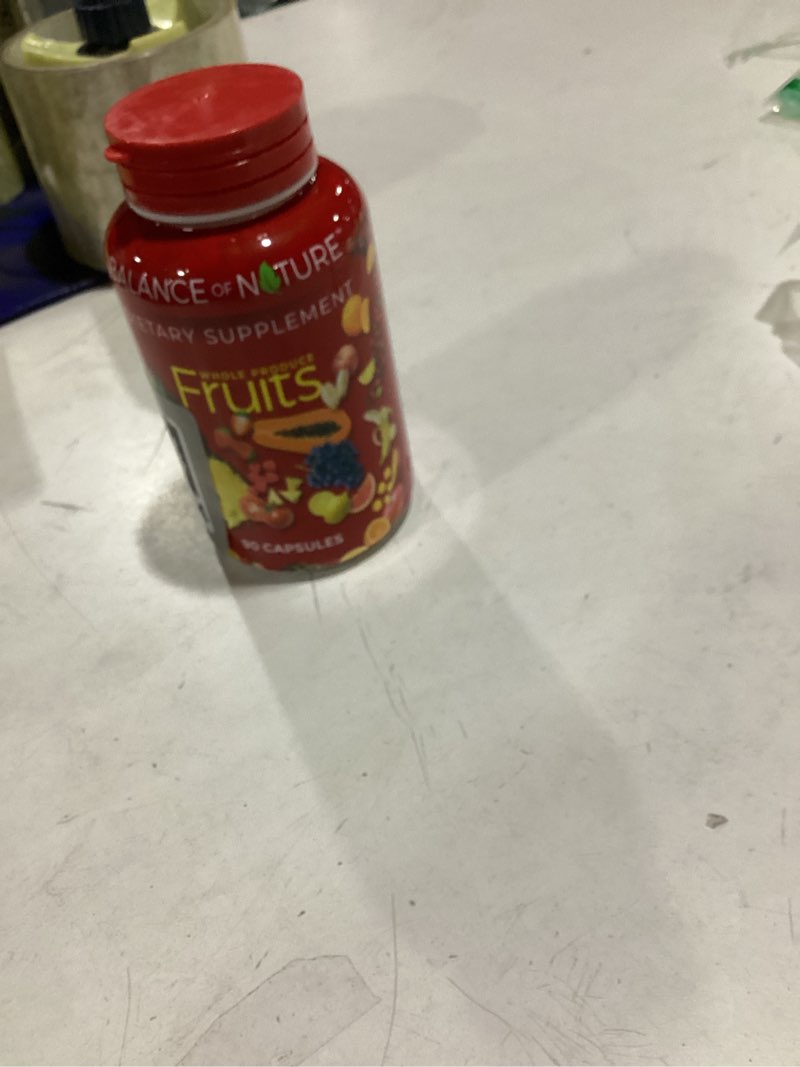 Condition photo showing New/Like New for balance of nature whole fruits supplement with superfood fruits