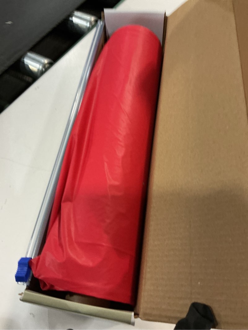 Condition photo showing Good Condition for LEMON + Co. Red Premium Plastic Tablecloth Roll - 54" x100' for Parties with Cutter Box - Cut to Size Rectangle & Round Disposable Tablecloth Plastic Table Cover Red 1200" x 54" (Rectangular)
