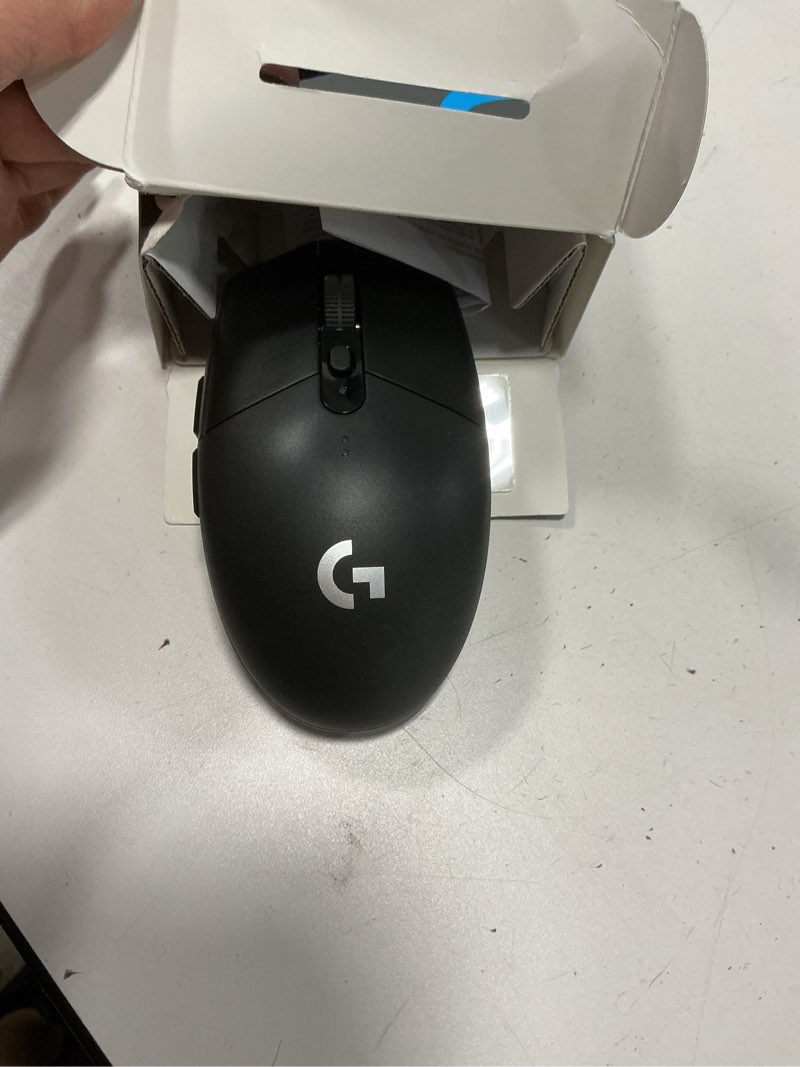 Condition photo showing Good Condition for Logitech G305 Lightspeed Wireless Gaming Mouse, Hero Sensor, 12,000 DPI, Lightweight, 6 Programmable Buttons, 250h Battery, On-Board Memory, Compatible with PC, Mac - Black Black Mouse