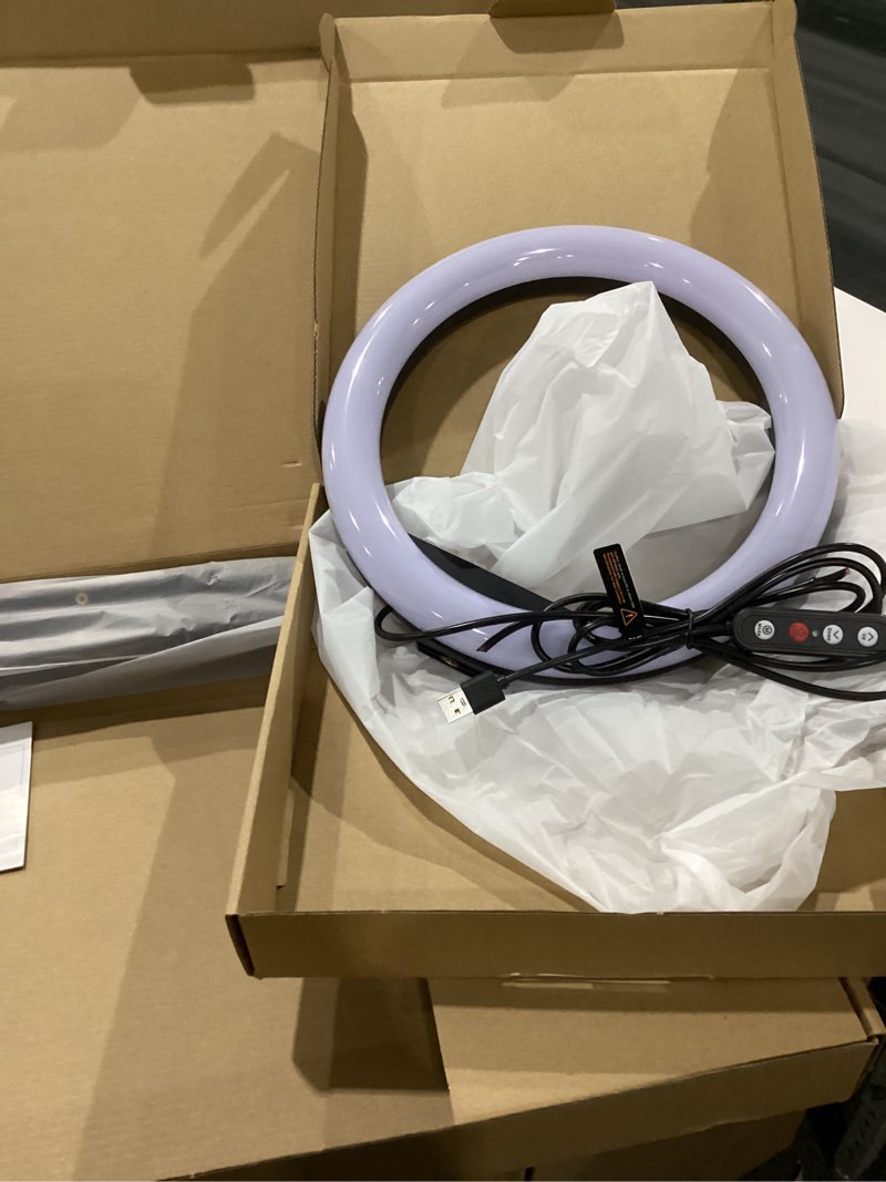 Condition photo showing New/Like New for Kaiess 10.2" Selfie Ring Light with 65" Adjustable Tripod Stand & Phone Holder for Live Stream/Makeup, Upgraded Dimmable LED Ringlight for Tiktok/YouTube/Zoom Meeting/Photography
