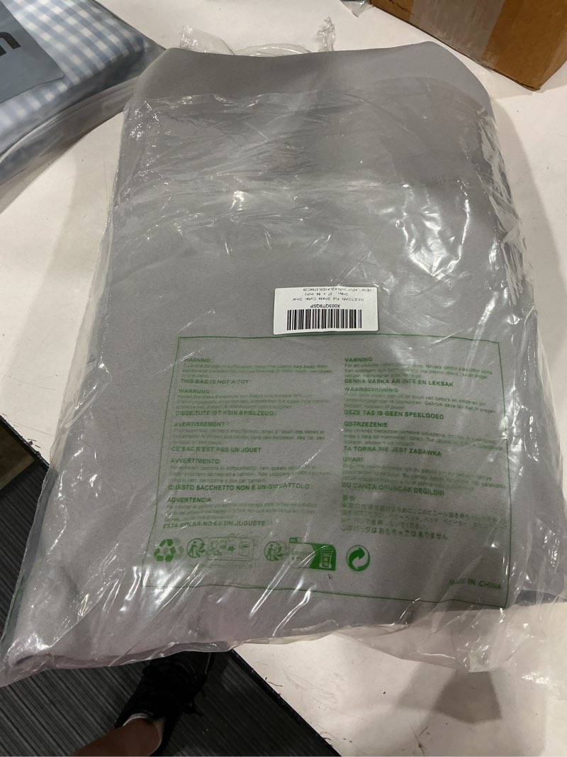 Condition photo showing Good Condition for nicetown full shade curtain panel, energy smart & noise blocking out blackout drape for dining room window, thermal insulated guest room lined window dressing(silver gray, 37 x 84 inch) silver grey 37"w x 84"l (pack of 1)