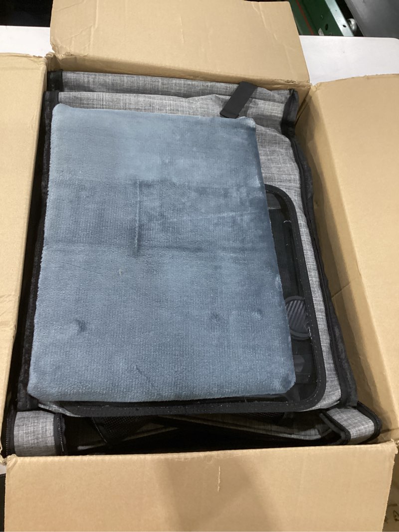 Condition photo showing Good Condition for extra large pet carrier backpack with wheels cats under 30 lbs, for dogs puppies rabbits other animals under 25 lbs, great for travel/hiking/outdoor use backpack with wheels grey