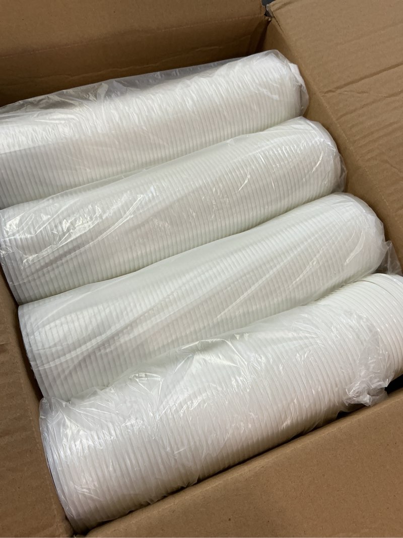 Condition photo showing Good Condition for pack of 600 white disposable coffee cup lids - leak-proof, heat-resistant & strong, 10oz, 12oz, 16oz, 20oz sizes for everyday convenience