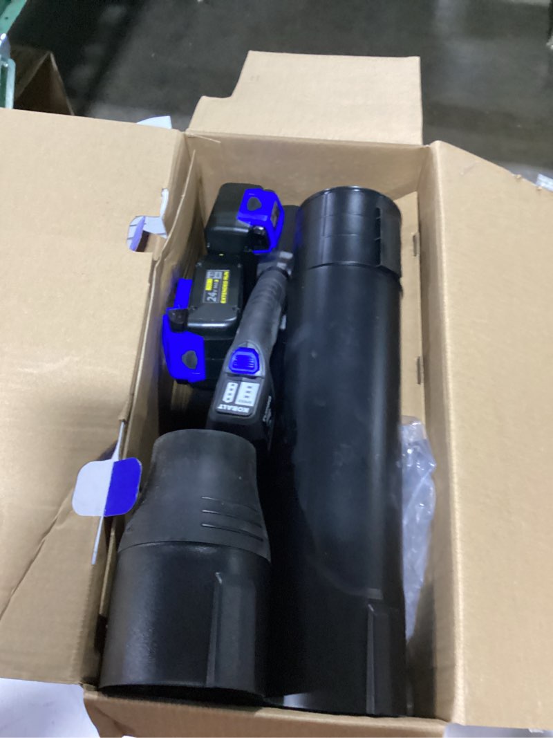 Condition photo showing As Is for kobalt 600 cfm blower kit
