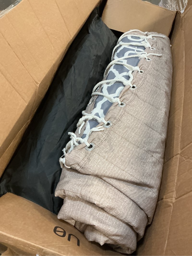 Condition photo showing As Is for SUNCREAT Portable Double Hammock with Curved Spreader Bar, 450 lbs Capacity, Heavy Duty Outdoor Hammock with Outer Bag, Dark Gray