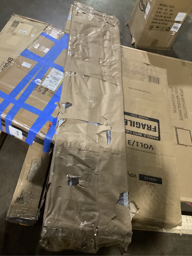 Condition photo showing As Is for Louisville Ladder 7 ft. x 19 in. (3-Pack) Scaffolding Platform, Aluminum Work Platform and Scaffold 