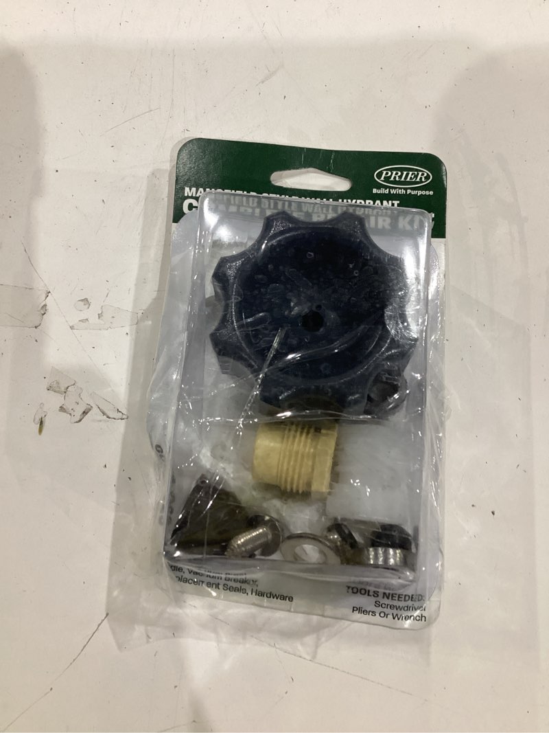Condition photo showing As Is for prier mansfield wall hydrant repair kit mansfield 2.25 in. d brass/chrome