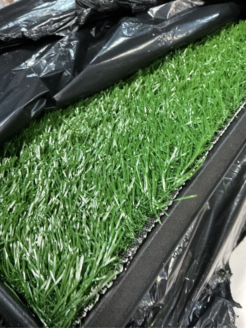 Condition photo showing Good Condition for (Similar)Dog Grass Pad with Tray - Artificial Dog Grass Pee Pad 20” x 25” for Pet Potty Loo Indoor Training Outdoor Portable Toilet, 3-Layer System, Middle