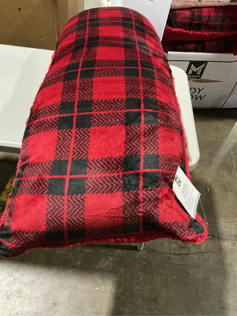 Condition photo showing New/Like New for member's mark plush body pillow, 52" x 20