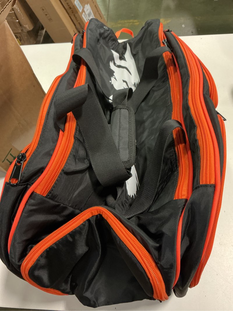 Condition photo showing Good Condition for Pickleball Bag - Large Paddle Bag for 4 Paddles & Accessories - Fence Hook, Extra Pockets, Shoe Compartment 15.5"L*9.84"W*22"H Black