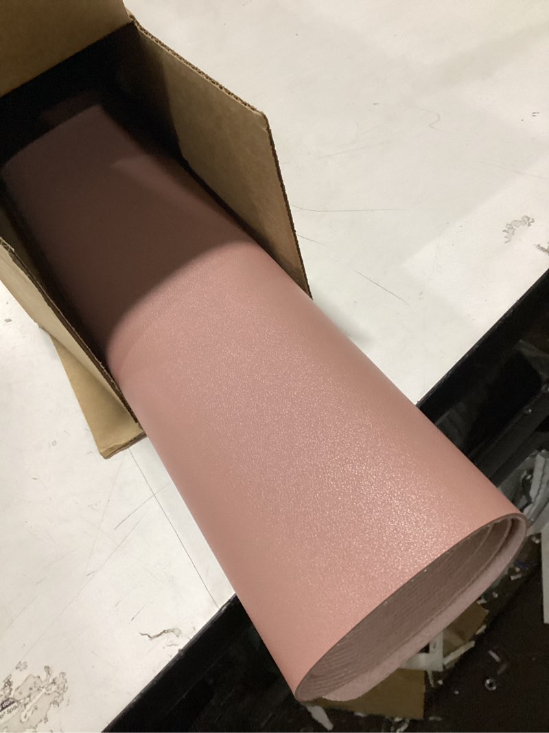 Condition photo showing As Is for ysagi leather desk protector, office mat, large mouse mat, non-slip pu leather blotter, laptop pad, waterproof writing pad for office and home (pale mauve, 47.2" x 23.6") pale mauve 47.2" x 23.6"