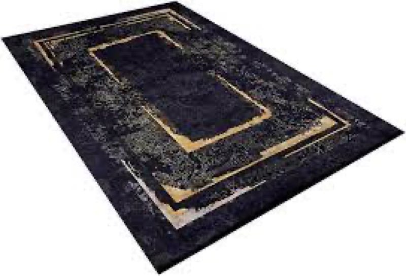 ( similar )Dmitrov - Alfombra moderna de algodón, lavable a máquina, antideslizante, para sala de estar, dormitorio, cuarto de bebé, pasillo, 2 pies 7 pulgadas x 9 pies 10 pulgadas