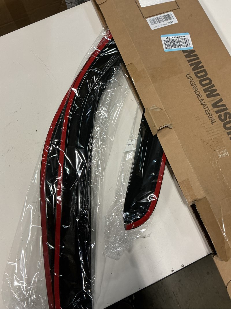 Condition photo showing New/Like New for window rain guards for 1999-2006 chevy silverado/gmc sierra 1500/2500/3500hd extended cab, window visor vent wind shade deflector shield protector sun 2007 silverado/sierra classic, out channel, 4pcs for 99-06 silverado/ sierra 1500 2500 3500